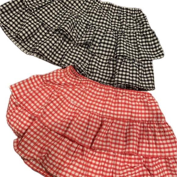 Wild Fable Black and White Gingham A-Line Skirt - Picture 5 of 5